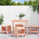 vidaXL 5-piece Garden Dining Set Solid Pinewood White