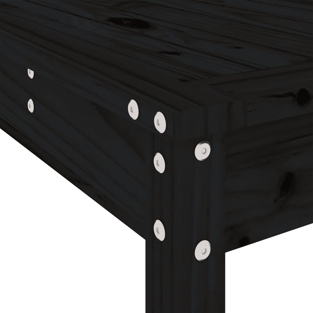 vidaXL 5-delige Tuinset massief grenenhout wit