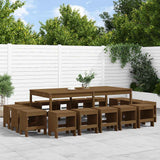 vidaXL 17-delige Tuinset massief grenenhout wit