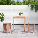 vidaXL 3-Piece Bar Set Solid Pine Wood White