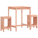 vidaXL 3-Piece Bar Set Solid Pine Wood White