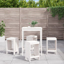 vidaXL 5-piece Bar Set Solid Pine Wood White