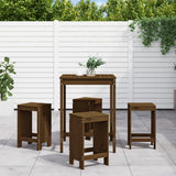 vidaXL 5-piece Bar Set Solid Pine Wood White
