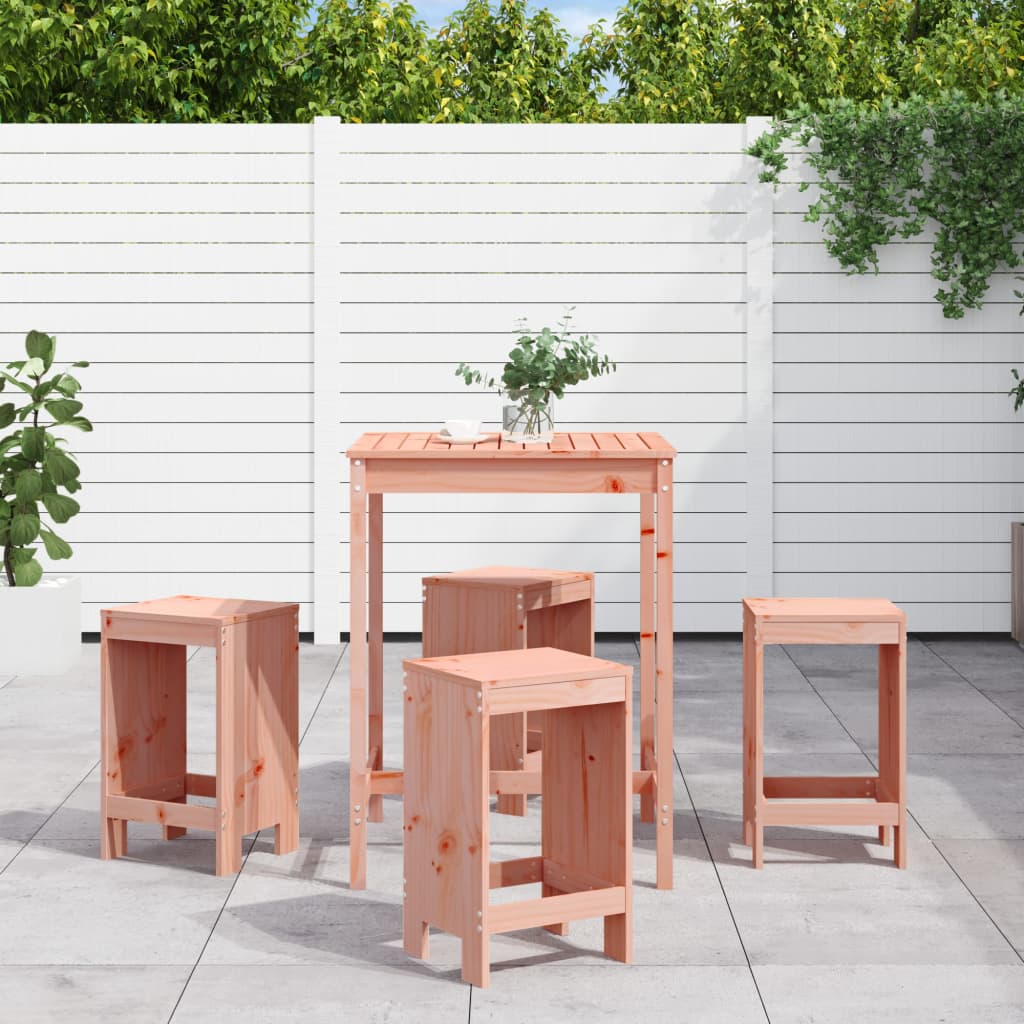 vidaXL 5-piece Bar Set Solid Pine Wood White