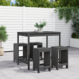 vidaXL 5-delige Barset massief grenenhout wit