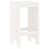 vidaXL 7-Piece Bar Set Solid Pine Wood White