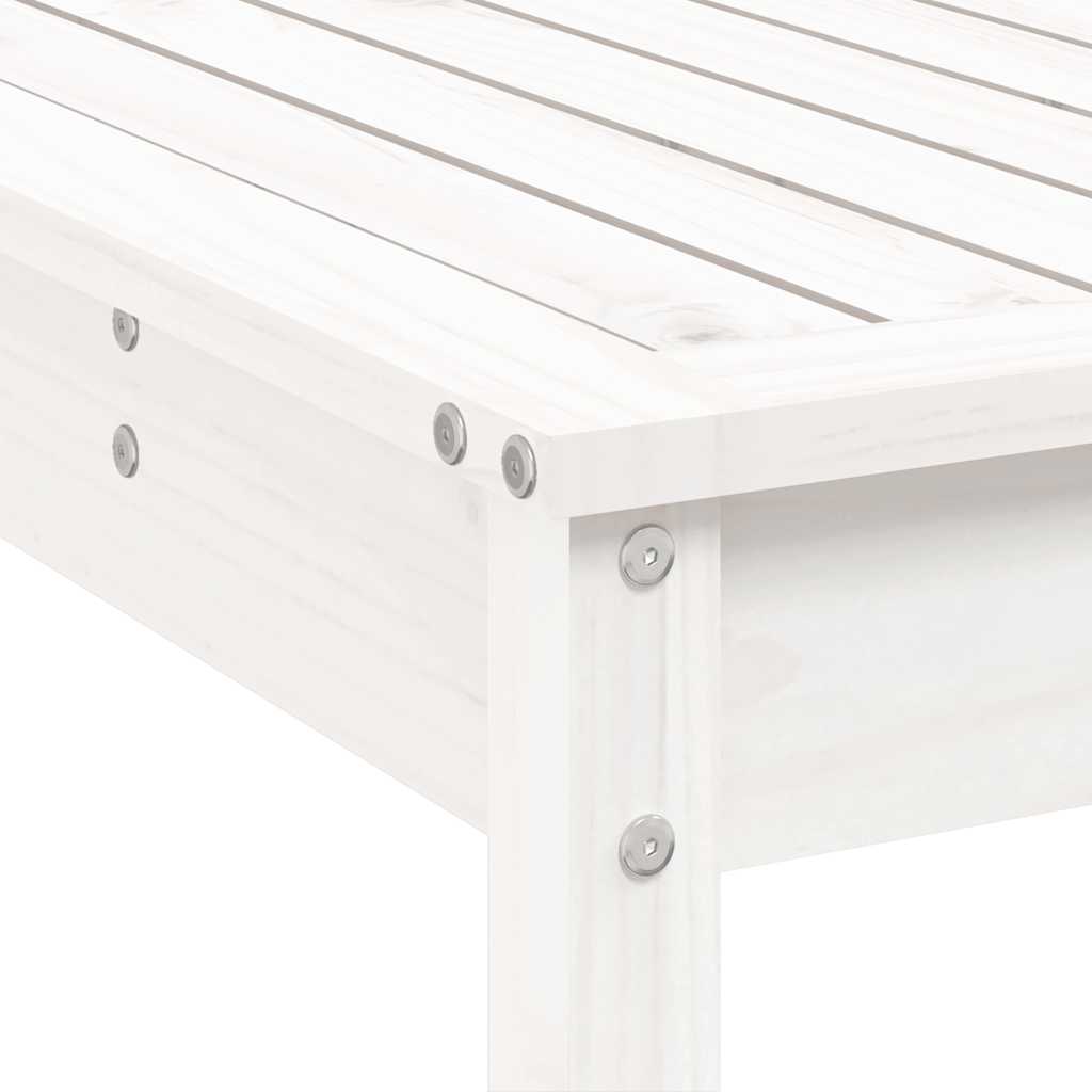 vidaXL 7-Piece Bar Set Solid Pine Wood White