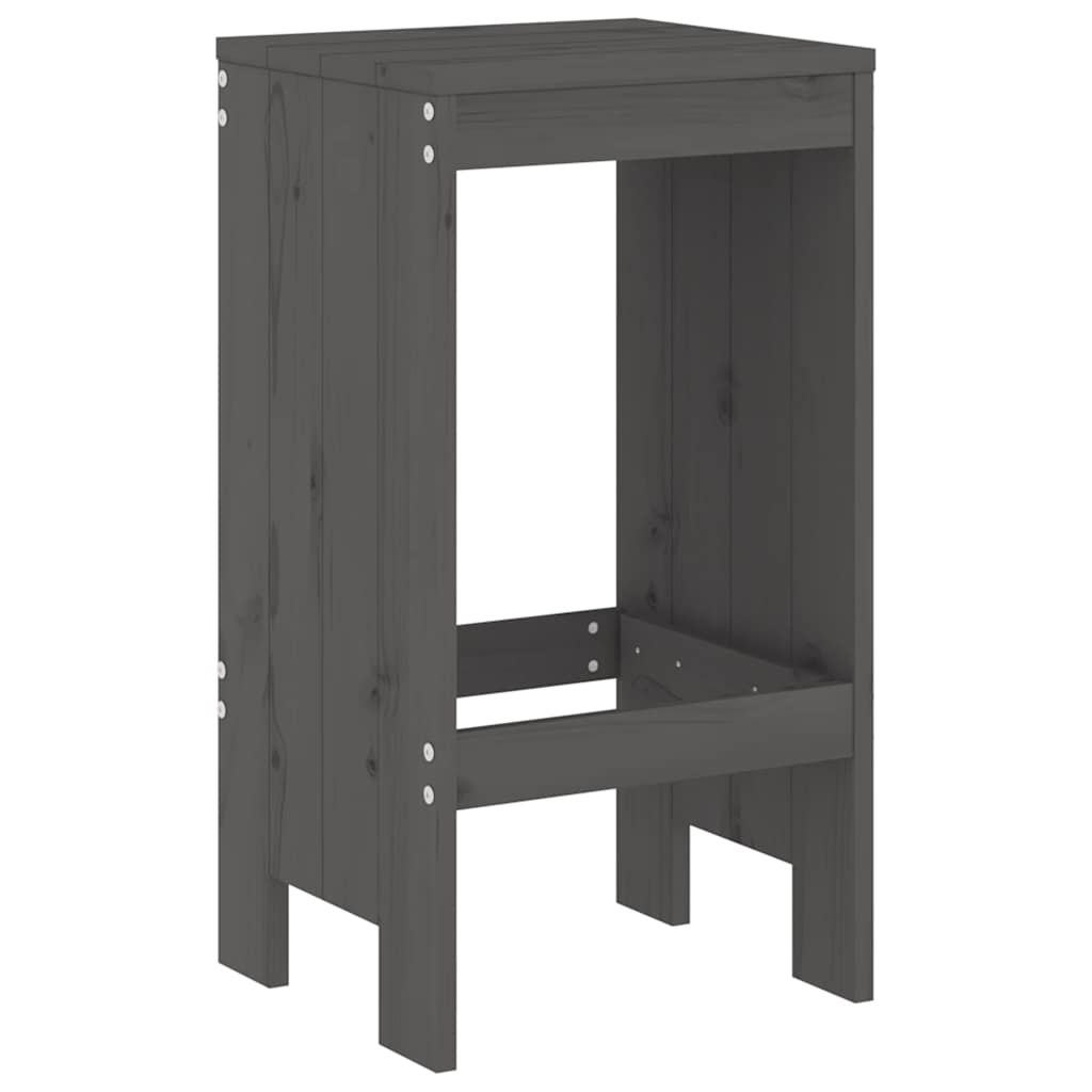 vidaXL 9-delige Barset massief grenenhout wit