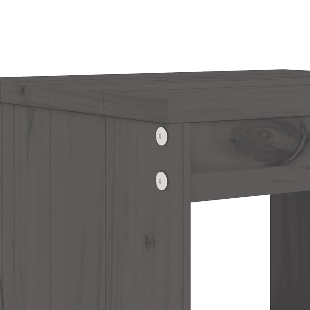 vidaXL 9-delige Barset massief grenenhout wit