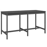 vidaXL 9-delige Barset massief grenenhout wit