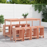 vidaXL 9-delige Barset massief grenenhout wit