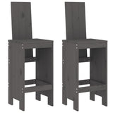 vidaXL 3-delige Barset massief grenenhout wit