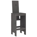 vidaXL 3-delige Barset massief grenenhout wit