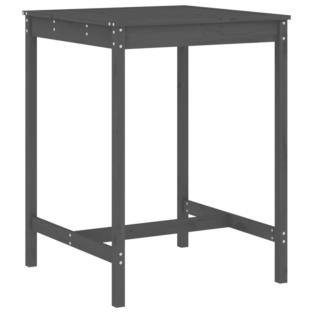 vidaXL 3-delige Barset massief grenenhout wit