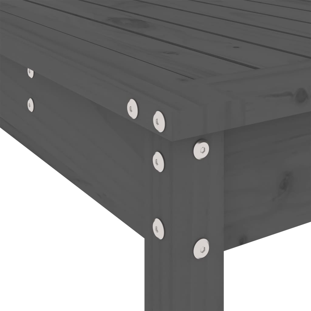 vidaXL 3-delige Barset massief grenenhout wit
