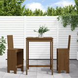 vidaXL 3-delige Barset massief grenenhout wit