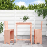 vidaXL 3-delige Barset massief grenenhout wit