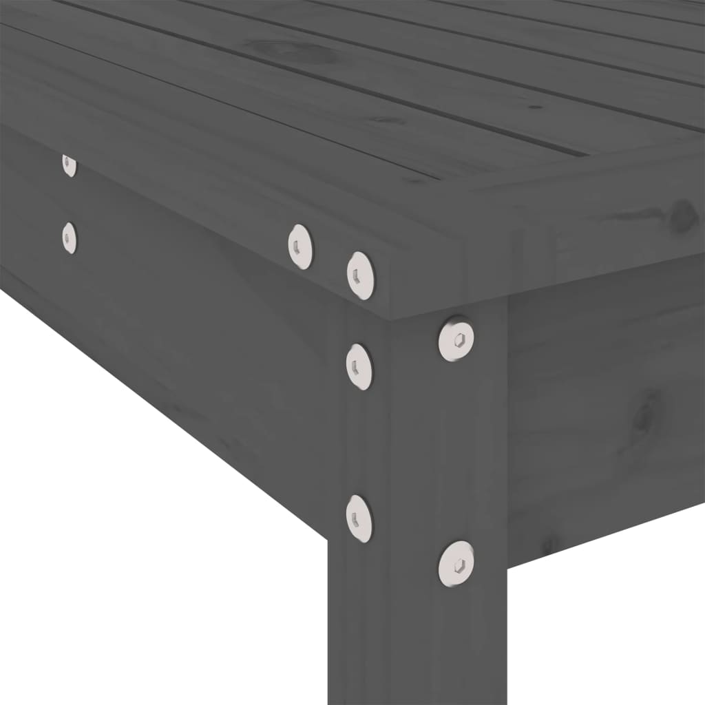 vidaXL 5-delige Barset massief grenenhout wit