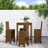 vidaXL 5-delige Barset massief grenenhout wit
