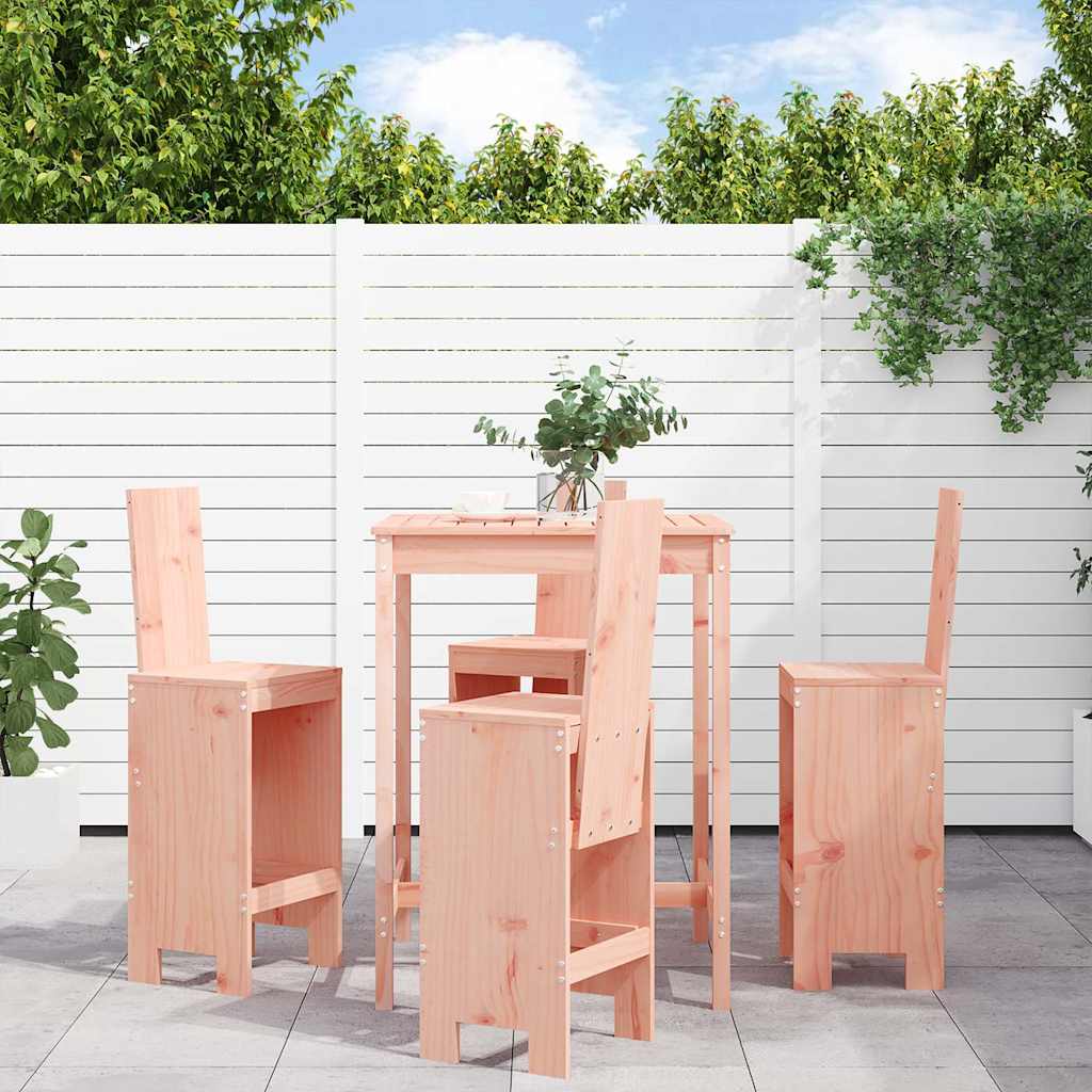 vidaXL 5-delige Barset massief grenenhout wit