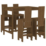 vidaXL 5-delige Barset massief grenenhout