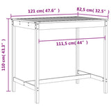 vidaXL 5-delige Barset massief grenenhout