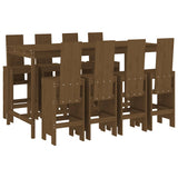 vidaXL 9-delige Barset massief grenenhout