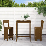 vidaXL 3-delige Barset massief grenenhout wit