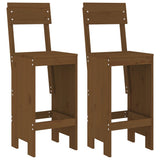 vidaXL 3-delige Barset massief grenenhout wit