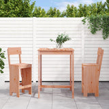 vidaXL 3-delige Barset massief grenenhout wit