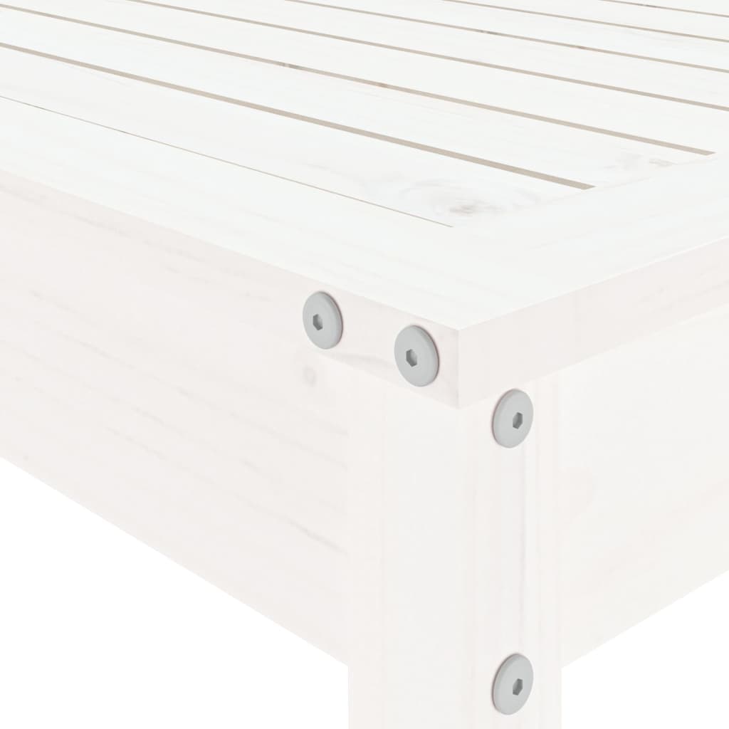 vidaXL 5-delige Barset massief grenenhout wit