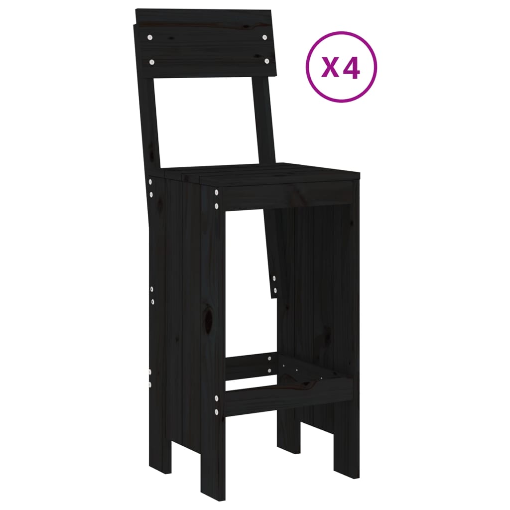 vidaXL 5-delige Barset massief grenenhout