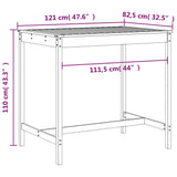 vidaXL 5-delige Barset massief grenenhout