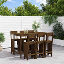 vidaXL 7-Piece Bar Set Solid Pine Wood
