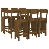 vidaXL 7-Piece Bar Set Solid Pine Wood