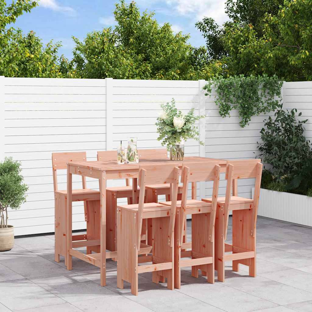 vidaXL 7-Piece Bar Set Solid Pine Wood