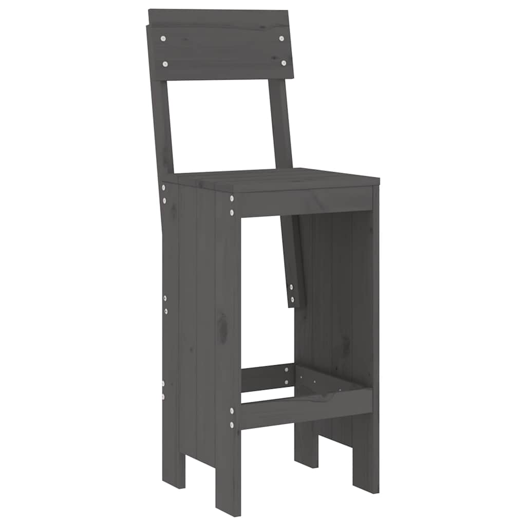 vidaXL 9-delige Barset massief grenenhout wit