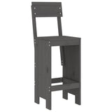 vidaXL 9-delige Barset massief grenenhout wit