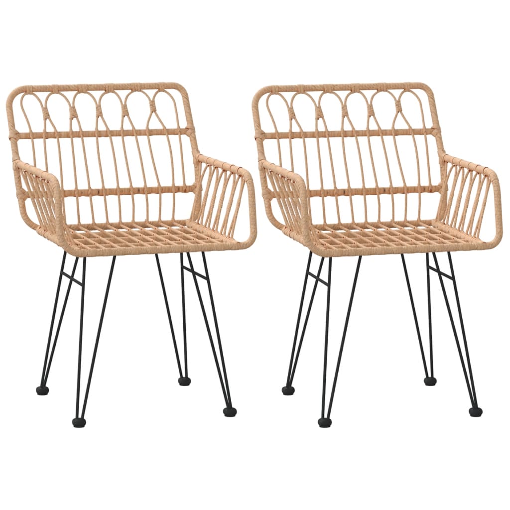 vidaXL 3-piece Garden Lounge Set Poly Rattan