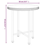 vidaXL 3-delige Tuinset poly rattan