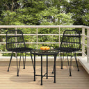 vidaXL 3-delige Tuinset poly rattan