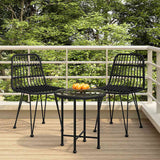 vidaXL 3-delige Tuinset poly rattan