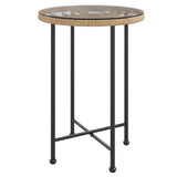 vidaXL 3-delige Tuinset poly rattan