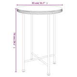 vidaXL 5-delige Tuinset poly rattan