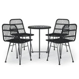 vidaXL 5-delige Tuinset poly rattan