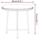 vidaXL 5-piece Garden Dining Set Poly Rattan