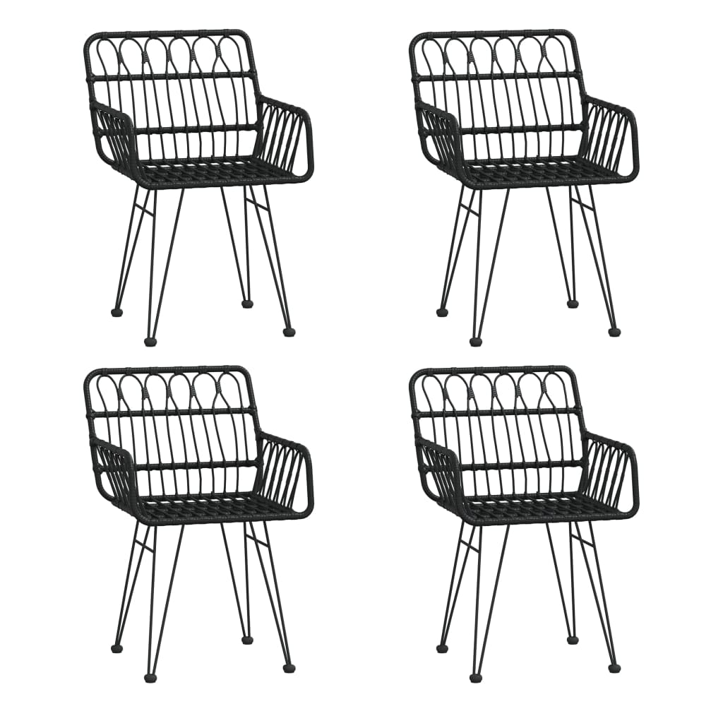 vidaXL 5-piece Garden Dining Set Poly Rattan