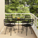 vidaXL 5-delige Tuinset poly rattan