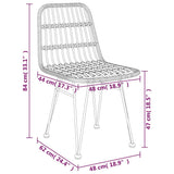 vidaXL 5-delige Tuinset poly rattan