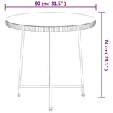 vidaXL 5-delige Tuinset poly rattan